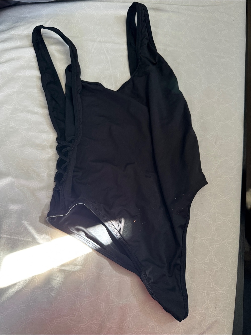 Tropik Black Womens One-Piece Swimsuit